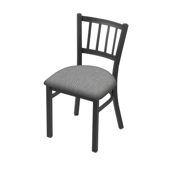 Holland Bar Stool Co 610 Contessa 18" Chair with Pewter Finish and Graph Alpine Seat 61018PW020 - main